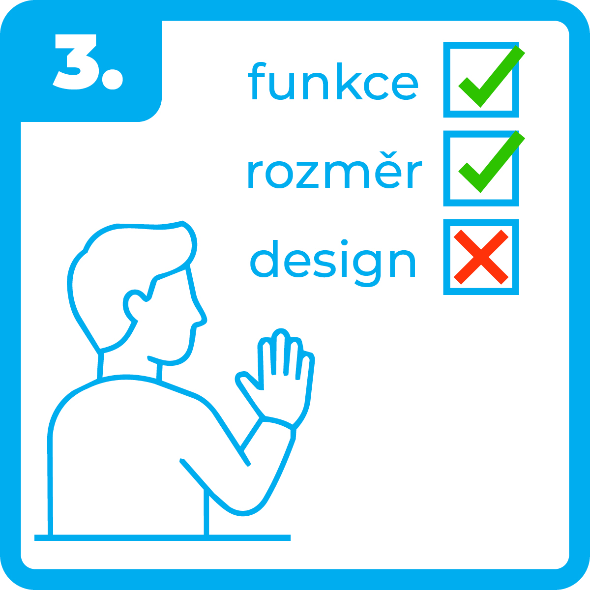 Chyba 3: výber len podľa vzhľadu