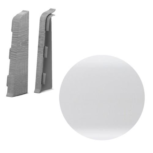 AP28/1 koncovka Ľ+P pre soklovú lištu SG75, PVC