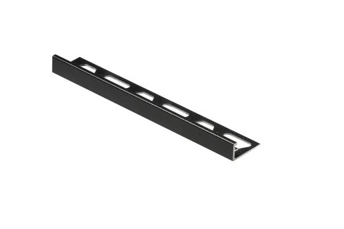 Schlüter-SCHIENE-AC ukonč. lišta "L", hliník kom. grafit. čierna mat, v: 12,5 mm, d: 2,5 m