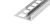 KP7/1 profil pre vsadenie skla ACARA, nerez V2A lesk, 13 mm, 2,5 m