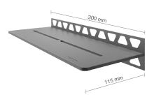 Schlüter-SHELF-W-S1 polica do sprchy, sivá, 300x115 mm, 1 ks, Pure (1)