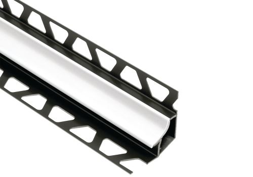 Schlüter-DILEX-HK žliabková lišta, PVC snehobiela, v: 12,5 mm, v2: 9 mm, d: 2,5 m