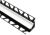 Schlüter-DILEX-HK žliabková lišta, PVC snehobiela, v: 12,5 mm, v2: 9 mm, d: 2,5 m