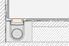 Schlüter-KERDI-LINE-A rošt žľabu, nerez lak grafitovo čierna mat, v: 19 mm, d: 0,6 m (3)