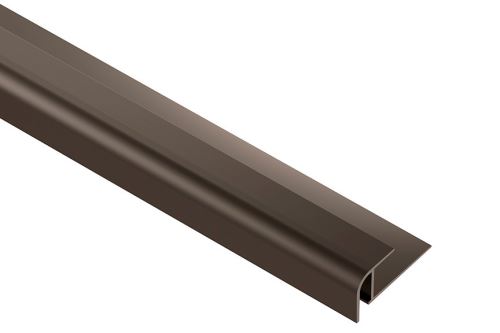 Schlüter-VINPRO-RO ukonč. lišta pre vinyl, elox antický bronz kartáč, v: 12,5 mm, d: 2,5 m
