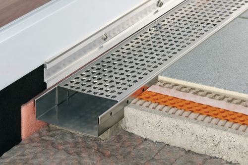 Schlüter-TROBA-LINE-TLG drenážny žľab, nerez V2A, v: 20 mm, š: 110 mm, d: 2 m