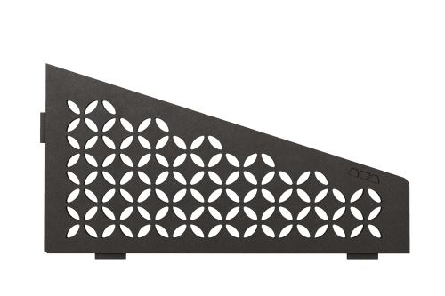 Schlüter-SHELF-E-S3 polica do sprchy, tmavý antracit, 154x295 mm, 1 ks, Floral