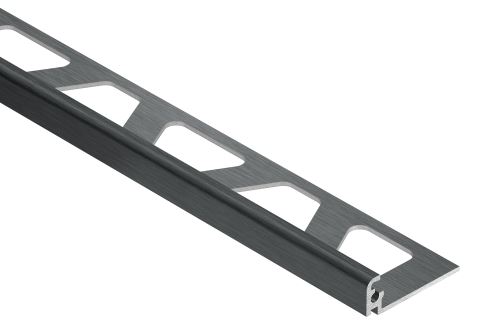 Schlüter-JOLLY-AGRB ukončovacia lišta "L", hliník elox grafit kartáč, v: 11 mm, d: 2,5 m
