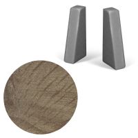 AP34 koncovka L+P k lište TYP 13 ACARA, PVC Dub select, 1 pár