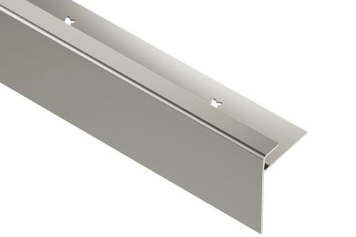 Schlüter-VINPRO-STEP-R schodová lišta pre vinyl, elox titán kartáč, v: 7,5 mm, d: 2,5 m