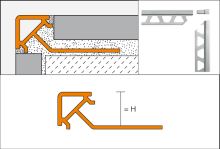 Schlüter-QUADEC-PQ ukončovacia lišta "Q", PVC snehobiela, v: 10 mm, d: 2,5 m (2)