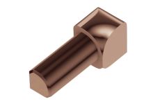 Schlüter-RONDEC-AKG vnút. roh k ukonč. lište "C", hliník elox meď lesk, v: 10 mm, 1 ks
