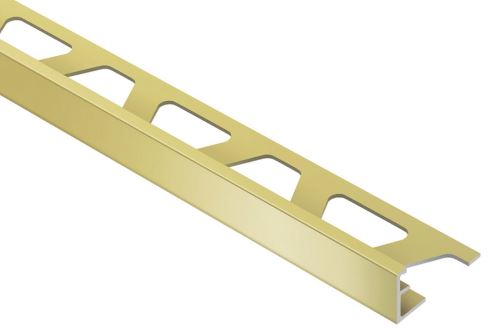 Schlüter-SCHIENE-AM ukončovacia lišta "L", hliník elox mosadz mat, v: 8 mm, d: 2,5 m