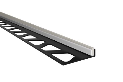 Schlüter-SHOWERPROFILE-SA spádový klin, nerez komaxit béžovosivá, v: 5 mm, d: 1,6 m