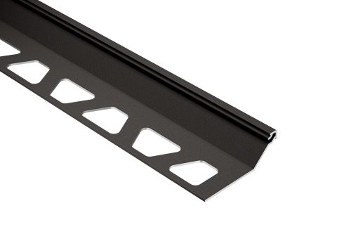 Schlüter-FINEC-SQ-TS ukonč. lišta "Q", hliník komaxit tmavý antracit, v: 11 mm, d: 2,5 m