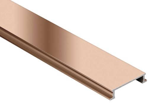Schlüter-DESIGNLINE-ACG listela, hliník elox chróm lesk, v: 6 mm, š: 25 mm, d: 2,5 m