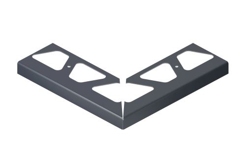 Schlüter-BARA-RW vonk. roh 90 st. k balk. lište, kom. antracit. sivá, v: 120 mm, 1 ks
