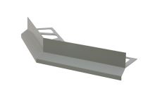 Schlüter-BARA-RK vonk. roh 135 st. k balk. lište, kom. sivá metalíza, v: 65 mm, 1 ks