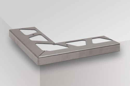 Schlüter-BARA-RW vonkajší roh 90 st. k balkónovej lište, nerez V2A, v: 120 mm, 1 ks