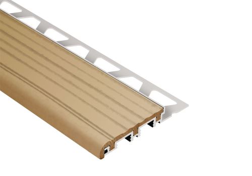 Schlüter-TREP-B schodová lišta, hliník komaxit svetlo béžová, v: 15 mm, d: 1 m