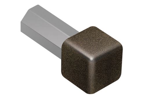 Schlüter-QUADEC-TS vonk. roh k ukonč. lište "Q", hliník komaxit bronzová, v: 12,5 mm, 1 ks
