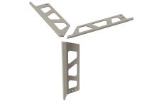 Schlüter-FINEC-AC sada rohov, hliník komaxit brilantná biela mat, v: 12,5 mm, 1 ks