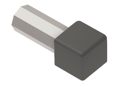 Schlüter-QUADEC-AC vonk. roh k ukonč. lište "Q", hliník kom. dopravná sivá, v: 8 mm, 1 ks