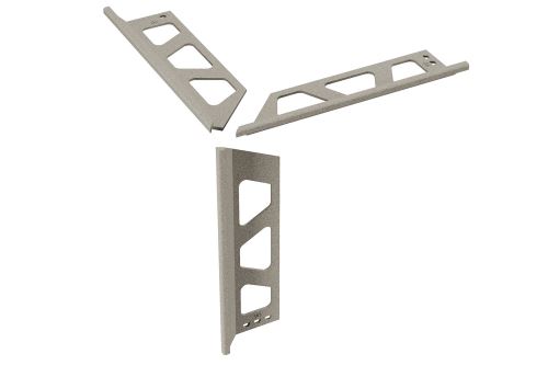Schlüter-FINEC-TS sada rohov k lište pre kam. roh, hliník kom. krémová, v: 4,5 mm, 1 ks