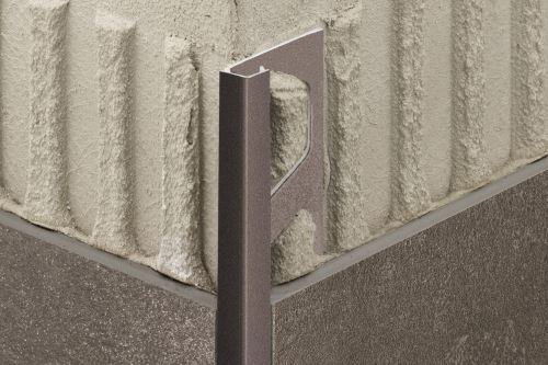 Schlüter-QUADEC-TS ukonč. lišta "Q", hliník kom. tm. antracit flexi, v: 12,5 mm, d: 2,5 m