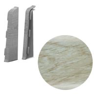 AP28/1 koncovka Ľ+P pre soklovú lištu SG75, PVC Dub pieskový, 1 pár