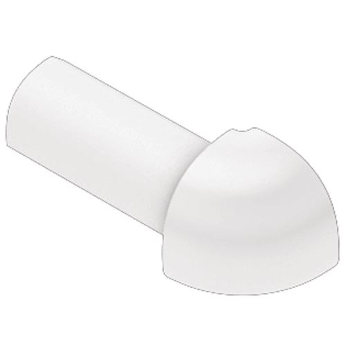 Schlüter-RONDEC-PRO vonkajší roh k ukončovacej lište "C", PVC snehobiela, v: 8 mm, 1 ks