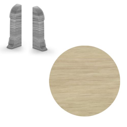 AP28 koncovka Ľ+P pre lištu NGF56, PVC