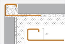 Schlüter-QUADEC-EB ukončovacia lišta "Q", nerez kartáč V2A flexi, v: 6 mm, d: 2,5 m (1)