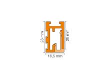 Schlüter-LIPROTEC-PB LED profil, hliník elox vzhľad nerez kartáč, d: 1 m (2)