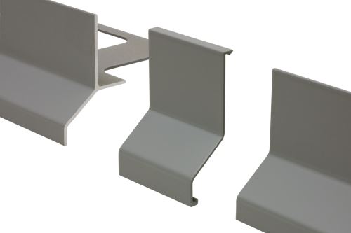 Schlüter-BARA-RK spojka k balkónovej lište, hliník komaxit sivá metalíza, v: 65 mm, 1 ks