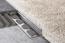 Schlüter-SCHIENE-ES ukončovacia lišta "L", nerez kartáč V2A flexi, v: 11 mm, d: 2,5 m (2)