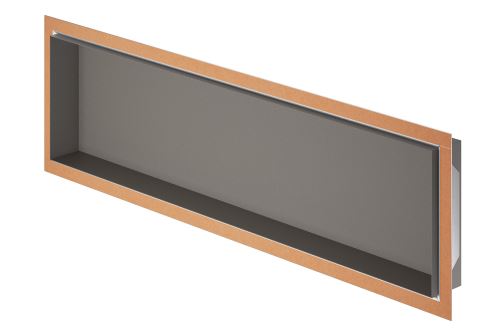 Schlüter-DESIGN-NICHE stenová nika, hliník komaxit kamenná sivá, 600x300 mm, 1 ks