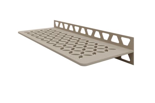 Schlüter-SHELF-W-S1 polica do sprchy, krémová, 300x115 mm, 1 ks, Floral