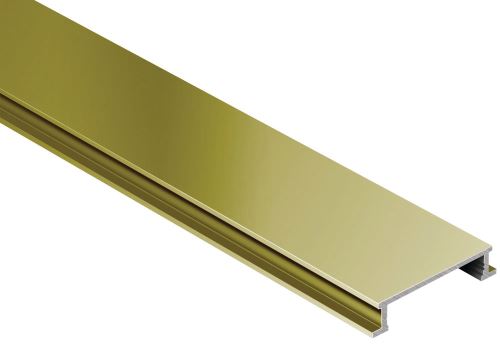 Schlüter-DESIGNLINE-ACG listela, hliník elox chróm lesk, v: 6 mm, š: 25 mm, d: 2,5 m