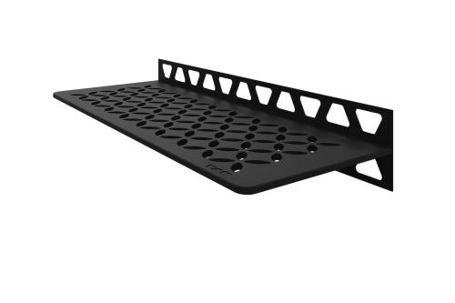 Schlüter-SHELF-W-S1 polica do sprchy, grafitovo čierna mat, 300x115 mm, 1 ks, Floral