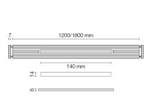 Schlüter-KERDI-LINE-VARIO lineárny žľab, sivá, v: 8 mm, d: 1,2 m, D10 Wave 34 (2)