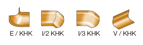 Schlüter-ECK-KHK vnútorný roh k žliabkovej lište, nerez V2A, 1 ks, 3 odbočky
