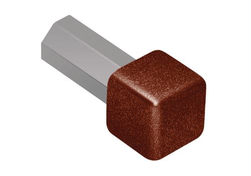 Schlüter-QUADEC-TS vonk. roh k ukonč. l. "Q", hliník kom. hrdzavo hnedá, v: 4,5 mm, 1 ks