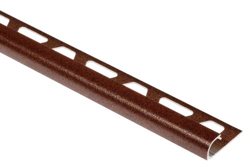 Schlüter-RONDEC-TS ukončovacia lišta "C", hliník komaxit hrdzavo hnedá, v: 10 mm, d: 2,5 m