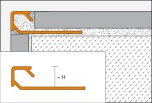 Schlüter-QUADEC-AC ukončovacia lišta "Q", hliník komaxit grafitovo čierna, v: 8 mm, d: 3 m (2)