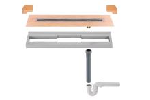 Schlüter-KERDI-LINE lineárny žľab, nerez V2A, v: 22 mm, DN 50, 1 ks, 700 mm GV Siphon