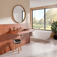 Schlüter-KERDI-BOARD zaoblený vnútorný roh dosky, nerez kartáč V2A, v: 7 mm, d: 0,6 m (1)