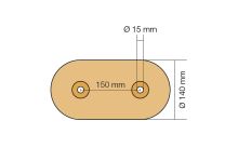 Schlüter-KERDI-MV tesniaca manžeta dvojitá, otvor 15 mm, 1 ks (1)