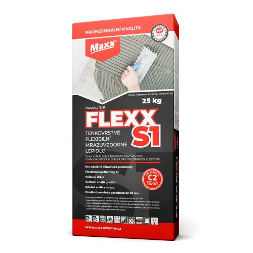 MAXX FLEXX flexibilná lepiaca hmota s predĺženou dobou spracovania na cementovej báze,25kg