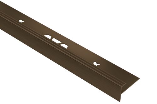 Schlüter-VINPRO-STEP schod. lišta pre vinyl, elox antický bronz kartáč, v: 4 mm, d: 2,5 m